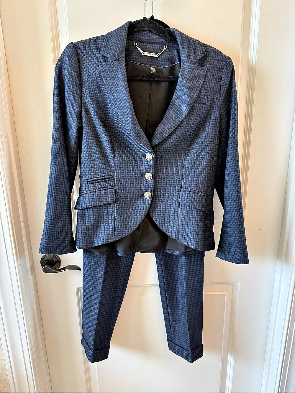 WHBM Women's Blue Pantsuit Size 4P Like New